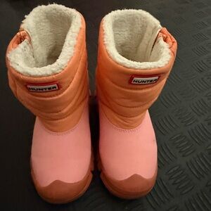 Hunter Pink and Orange Boots
